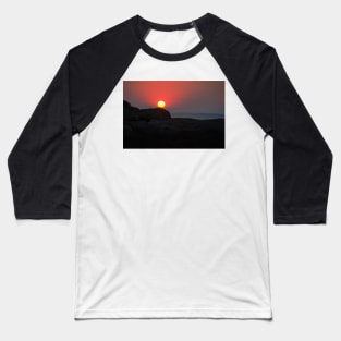 Rocky Sunset Baseball T-Shirt